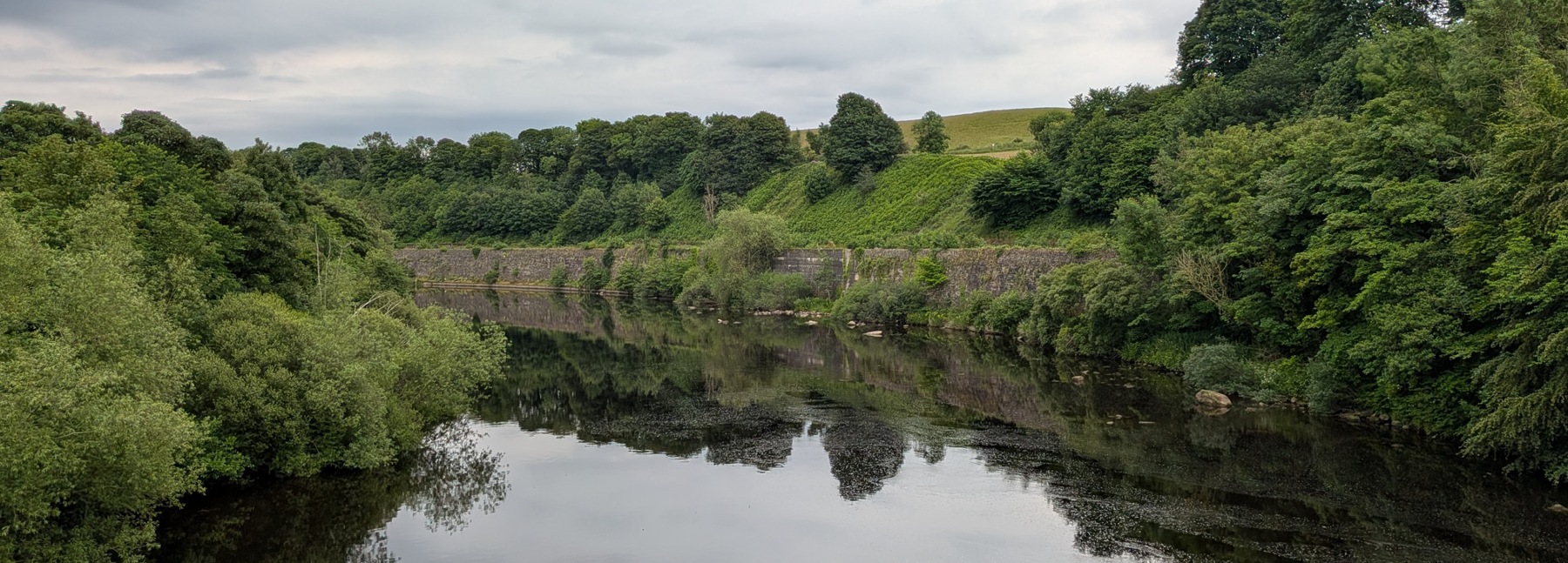 View from old railway bridge