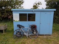 My leaky hut in the morning