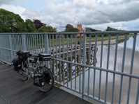 Bike on bridge