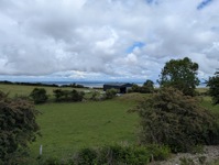 View down to the coast