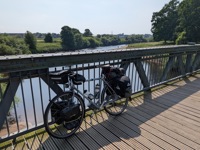 Bike on bridge in Carlisle