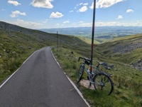 Looking back down