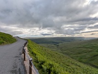 Looking back up on Buttertubs pass