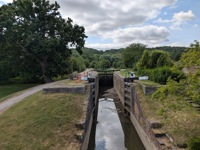 Partially restored canal