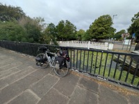 Bike on bridge, Bedford